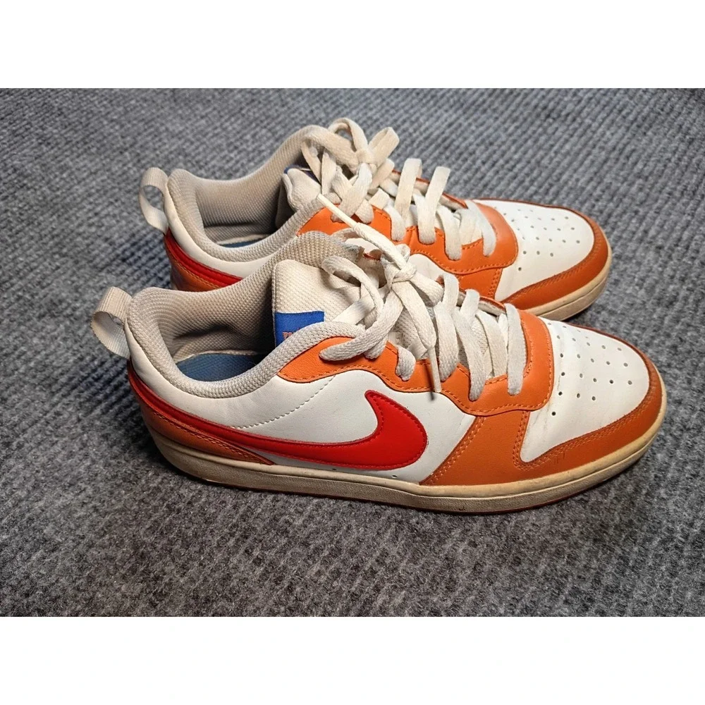 Nike Court Borough Low 2 GS Sneakers Hot Curry Colorway BQ5448-119 Size 7Y